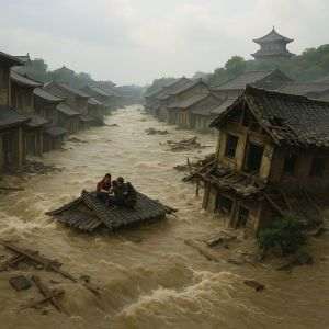 Devastating floods and mass evacuations around Beijing
